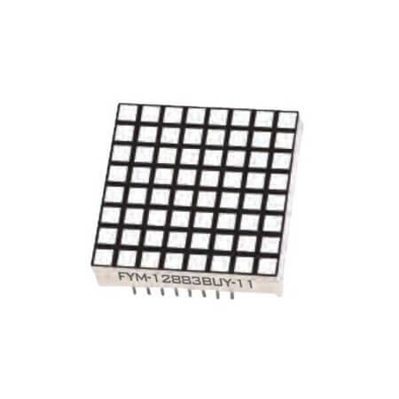 FYM-12883AUY-11 LED DISPLAY DOTMATRIX 8x8 28MM YELLOW - 1