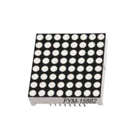 FYM-15883AUY-21 LED DISPLAY DOTMATRIX 8x8 32.9MM YELLOW - 1