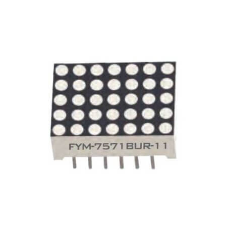 FYM-7571BUHR-11 LED DISPLAY DOTMATRIX 5x7 15.24MM RED - 1