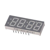 FYQ-12041BUHR-11 LED DISPLAY 7 SEGMENT 4DIGIT 30.6MM (+) RED - 1