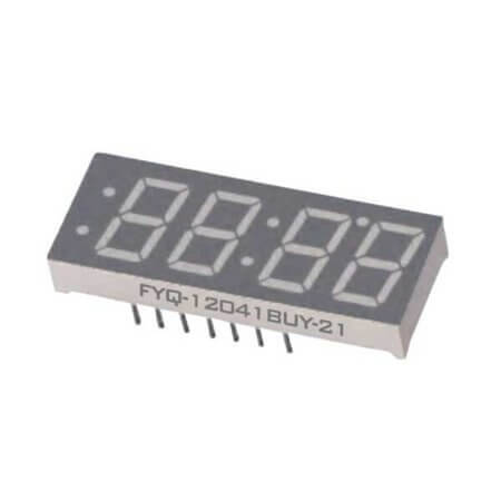 FYQ-12041BUHR-11 LED DISPLAY 7 SEGMENT 4DIGIT 30.6MM (+) RED - 1