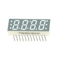 FYQ-3041BUHR-11 LED DISPLAY 7 SEGMENT 4DIGIT 7.6MM (+) RED - 1