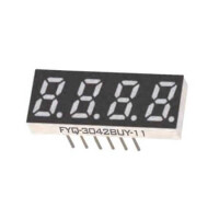 FYQ-3042BUHR-11 LED DISPLAY 7 SEGMENT 4DIGIT 7.62MM (+) RED - 1