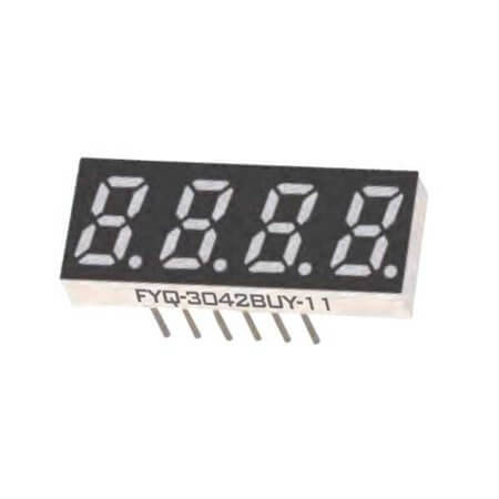FYQ-3042BUHR-11 LED DISPLAY 7 SEGMENT 4DIGIT 7.62MM (+) RED - 1