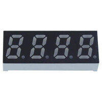 FYQ-3141AUHR-21-L3.0 LED DISPLAY 7 SEGMENT 4DIGIT 8MM (-) RED - 1