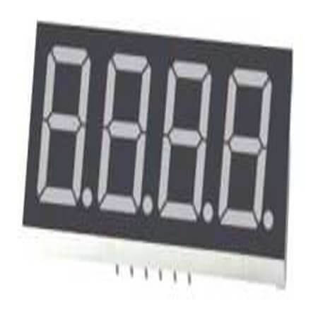 FYQ-3641AUR-21 LED DISPLAY 7 SEGMENT 4DIGIT 9.2MM (-) RED - 1