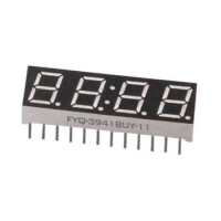 FYQ-3941AUG-11 LED DISPLAY 7 SEGMENT 4DIGIT 9.9MM (-) GREEN - 1