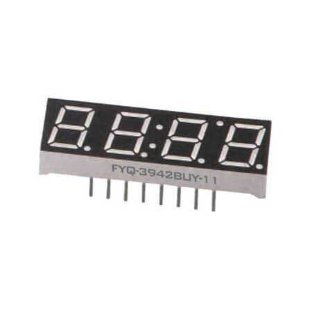 FYQ-3942BUHR-11 LED DISPLAY 7 SEGMENT 4DIGIT 9.9MM (+) RED - 1