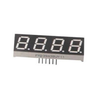FYQ-3943AUHR-21 LED DISPLAY 7 SEGMENT 4DIGIT 9.9MM (-) RED - 1