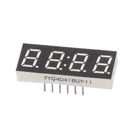 FYQ-4041BUY-21 LED DISPLAY 7 SEGMENT 4DIGIT 10.16MM (+) YELLOW - 1