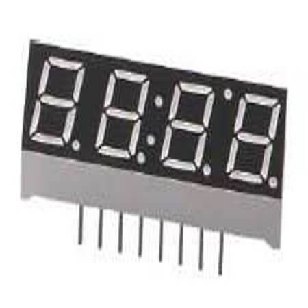 FYQ-4042AUY-21 LED DISPLAY 7 SEGMENT 4DIGIT 10.16MM (-) YELLOW - 1