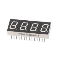 FYQ-4043AUHR-11 LED DISPLAY 7 SEGMENT 4DIGIT 10.16MM (-) RED - 1