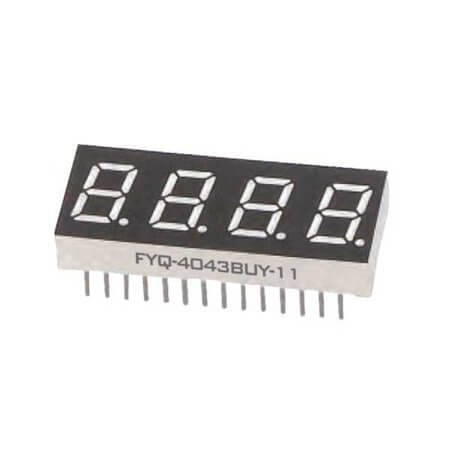 FYQ-4043AUHR-11 LED DISPLAY 7 SEGMENT 4DIGIT 10.16MM (-) RED - 1