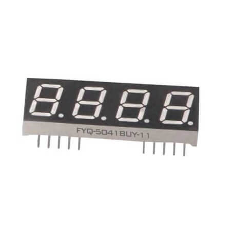 FYQ-5041BUY-21 LED DISPLAY 7 SEGMENT 4DIGIT 12.7MM (+) YELLOW - 1