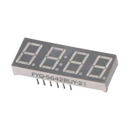 FYQ-5642BUG-21 LED DISPLAY 7 SEGMENT 4DIGIT 14.2MM (+) GREEN - 1
