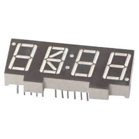 FYQ-5645AUG-21 LED DISPLAY 7 SEGMENT 4DIGIT 14.2MM (-) GREEN - 1