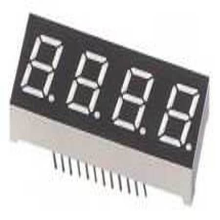 FYQ-8041AUR-11 LED DISPLAY 7 SEGMENT 4DIGIT 20.3MM (-) RED - 1