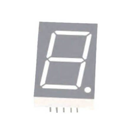 FYS-10014BUHR-21 LED DISPLAY 7 SEGMENT 1DIGIT 25.4MM (+) RED - 1