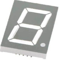 FYS-12011BS-21G LED DISPLAY 7 SEGMENT 1DIGIT 30.6MM (+) RED - 1
