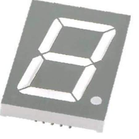 FYS-12011BS-21G LED DISPLAY 7 SEGMENT 1DIGIT 30.6MM (+) RED - 1