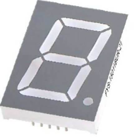 FYS-15011BUB-21 LED DISPLAY 7 SEGMENT 1DIGIT 38.1MM (+) BLUE - 1