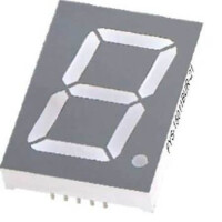 FYS-15011BUR-21 LED DISPLAY 7 SEGMENT 1DIGIT 38.1MM (+) RED - 1