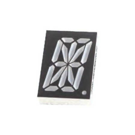 FYS-15012BUY-11 LED DISPLAY 16 SEGMENT 1DIGIT 38MM (+) YELLOW - 1