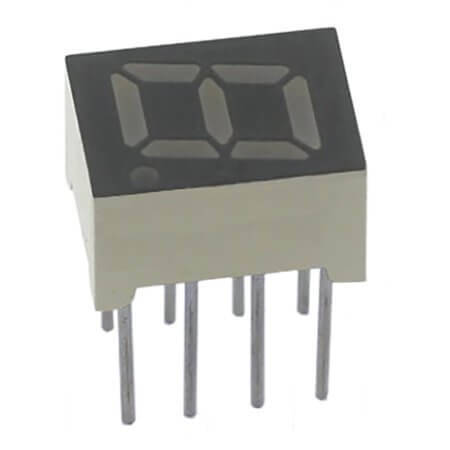 FYS-2811BUHR-21 LED DISPLAY 7 SEGMENT 1DIGIT 7MM (+) RED - 1