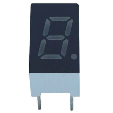 FYS-3012BUB-11 LED DISPLAY 7 SEGMENT 1DIGIT 7.62MM (+) ULTRA BLUE - 1