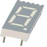 FYS-3611BUR-21 LED DISPLAY 7 SEGMENT 1DIGIT 9.1MM (+) RED - 1