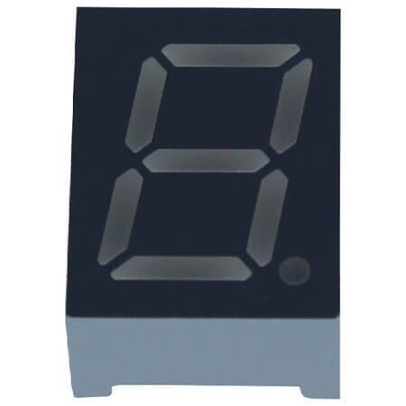 FYS-3911BUR-21 LED DISPLAY 7 SEGMENT 1DIGIT 9.9MM (+) RED - 1
