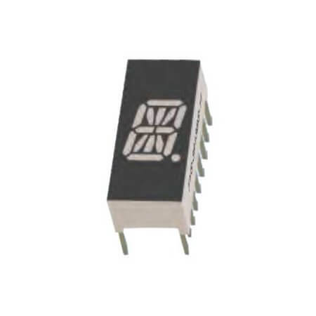 FYS-3913AUG-11 LED DISPLAY 14 SEGMENT 1DIGIT 9.9MM (-) GREEN - 1