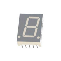 FYS-5014BUG-21 LED DISPLAY 7 SEGMENT 1DIGIT 12.7MM (+) GREEN - 1