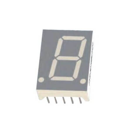 FYS-5014BUHR-11 LED DISPLAY 7 SEGMENT 1DIGIT 12.7MM (+) RED - 1