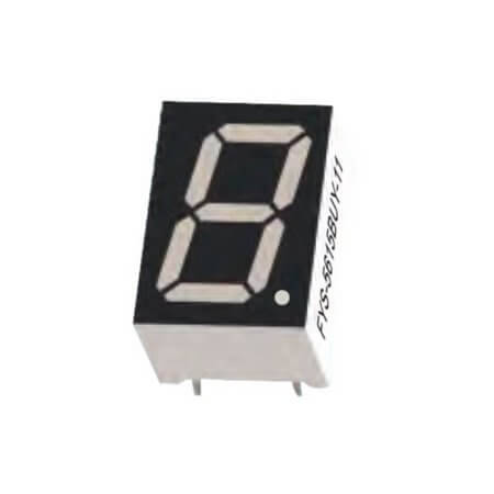 FYS-5615AUHR-21 LED DISPLAY 7 SEGMENT 1DIGIT 14.2MM (-) RED - 1