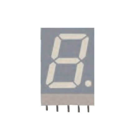 FYS-5616BUG-11 LED DISPLAY 7 SEGMENT 1DIGIT 14.2MM (+) GREEN - 1