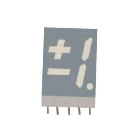FYS-5617AUG-21 LED DISPLAY 5 SEGMENT 1DIGIT (-) GREEN - 1