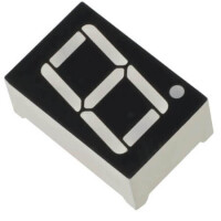 FYS-8012DUW-11 LED DISPLAY 7 SEGMENT 1DIGIT 20.4MM (+) ULTRA WHIT - 1