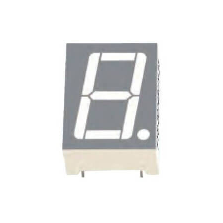 FYS-8014BUG-11 LED DISPLAY 7 SEGMENT 1DIGIT 20.2MM (+) GREEN - 1