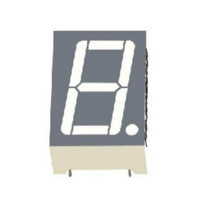 FYS-8016AUHR-21 LED DISPLAY 7 SEGMENT 1DIGIT 20.2MM (-) RED - 1