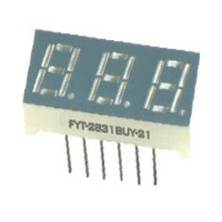 FYT-2831AUR-21 LED DISPLAY 7 SEGMENT 3DIGIT 7MM (-) RED - 1