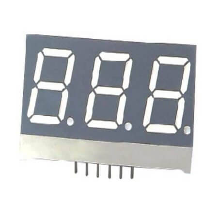 FYT-5633AUB-21-DW LED DISPLAY 7 SEGMENT 3DIGIT 14.2MM (-) BLUE - 1