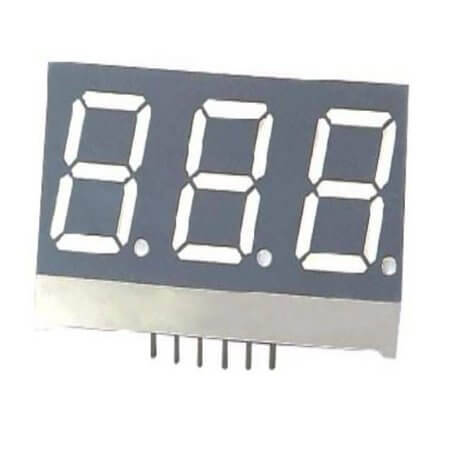 FYT-5633AUW-15-L4.2-DW LED DISPLAY 7 SEGMENT 3DIGIT 14.2MM (-) WHITE - 1