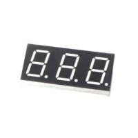 FYT-8031AUY-11 LED DISPLAY 7 SEGMENT 3DIGIT 20.3MM (-) YELLOW - 1