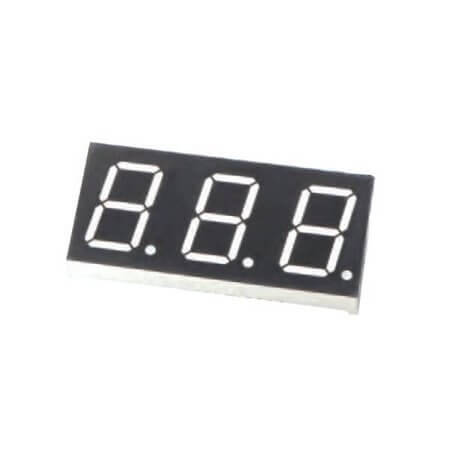 FYT-8031AUY-11 LED DISPLAY 7 SEGMENT 3DIGIT 20.3MM (-) YELLOW - 1
