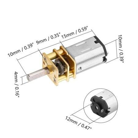 GA12-N20 3V 15RPM Micro DC Reducer Motor Encoder With Wire - 2