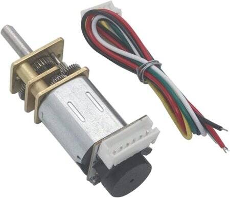 GA12-N20 3V 200RPM Mikro DC Redüktörlü Motor Kablolu Enkoder - 1