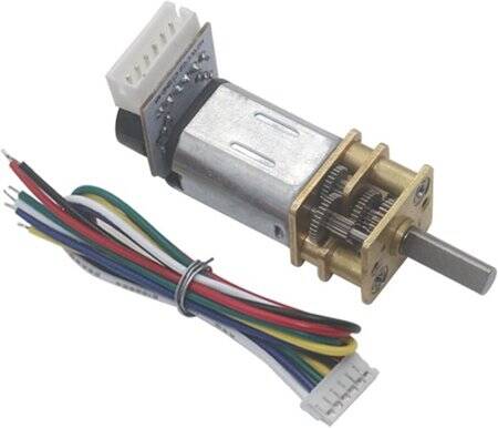GA12-N20 3V 200RPM Mikro DC Redüktörlü Motor Kablolu Enkoder - 2