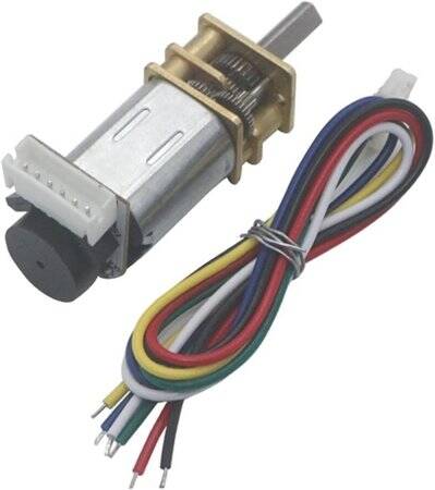 GA12-N20 3V 200RPM Mikro DC Redüktörlü Motor Kablolu Enkoder - 3