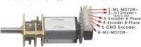 GA12-N20 6V 750RPM Micro DC Reducer Motor Encoder With Wire - 4